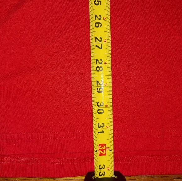 Star Trek Official Logo (red) no size tag meassure - Picture 5 of 5